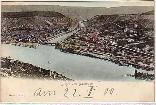 04630 Ak Bingen vom Niederwald 1904