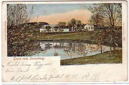 04629 Ak Gruss de Sonneberg près de Löbau ? 1903