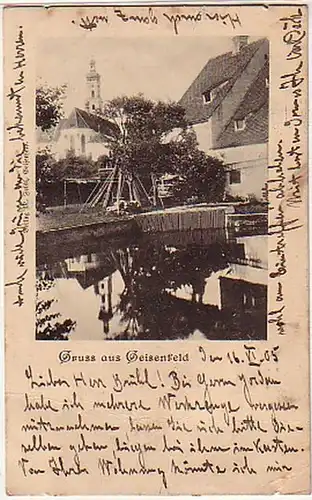04582 Ak Gruss de Geissenzfeld en Bavière 1905