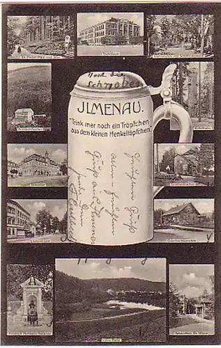 04581 Multi-image Ak Ilmenau avec cruche de bière 1907