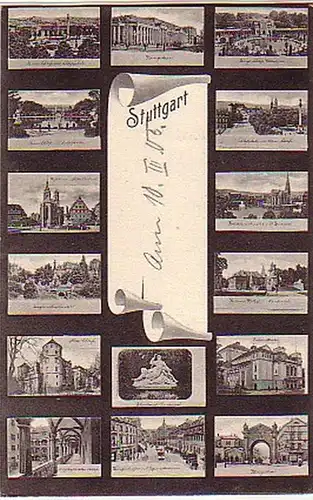 04579 Multi-image Ak Stuttgart 1905