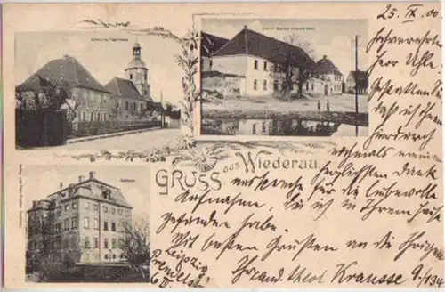 04565 Mehrbild Ak Gruss aus Wiederau 1900