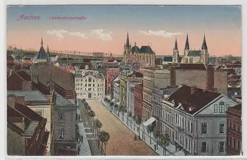 04554 Ak Aachen Hindenburgstrasse um 1910