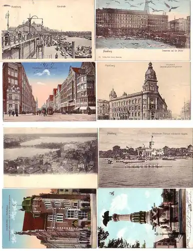 04513/8 Ak Hamburg Stephansplatz, etc. vers 1910