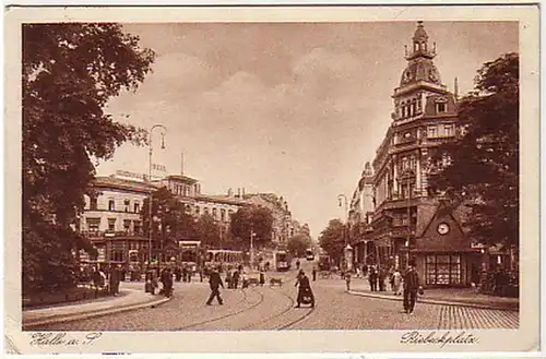 04502 Ak Halle à la salle Riebeckplatz 1927