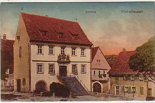 04492 Ak Wintershausen Hôtel de ville 1928