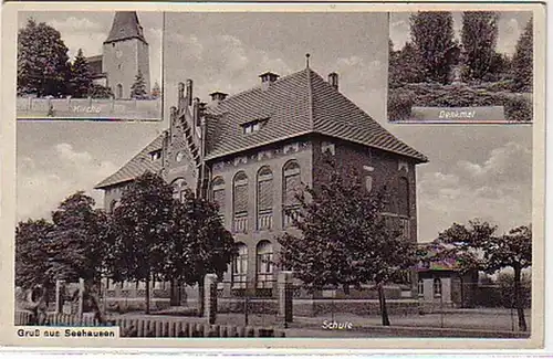 04477 Ak Gruß aus Seehausen bei Leipzig 1938