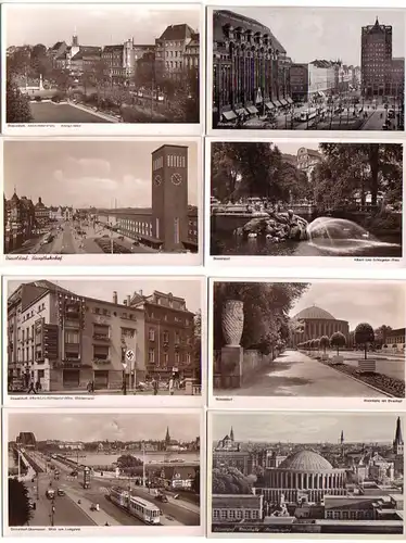 04455/8 Ak Düsseldorf Hindenburg Wall usw. um 1940