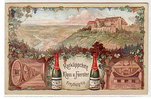 04451 Reklame Ak Freyburg a.U. Rotkäppchen 1911