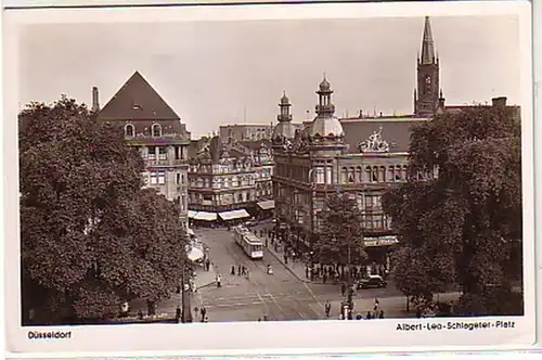 04442 Ak Düsseldorf Albert Leo Schonteter Platz vers 1940