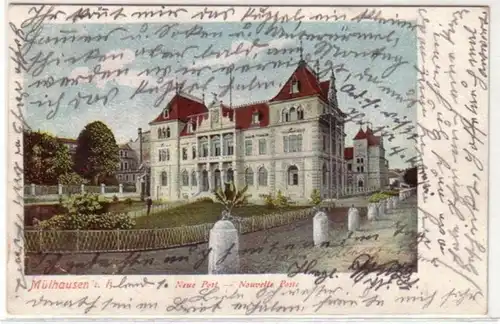04434 Ak Mülhausen im Els. neue Post 1901