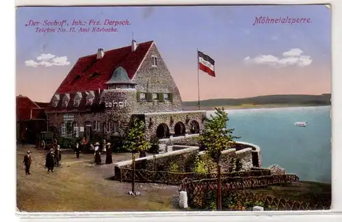 04399 Feldpost Ak Möhnetalsperre "Der Seehof" 1915