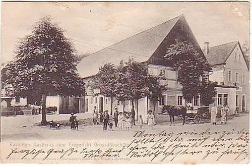 04396 Ak Großdöbschütz Gasthaus zum Erbgericht 1915