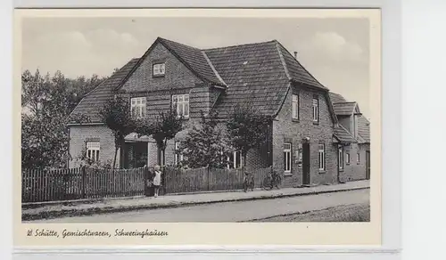 04363 Ak Schweringhausen Gemischtwarenladen um 1940