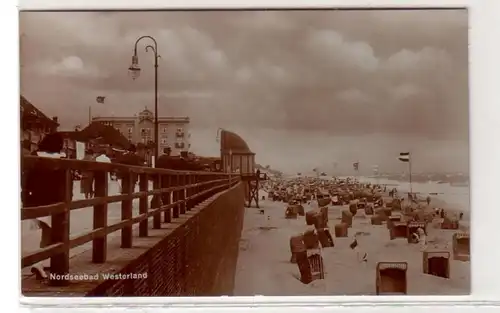 04333 Foto Ak Nordseebad Westerland auf Sylt 1927