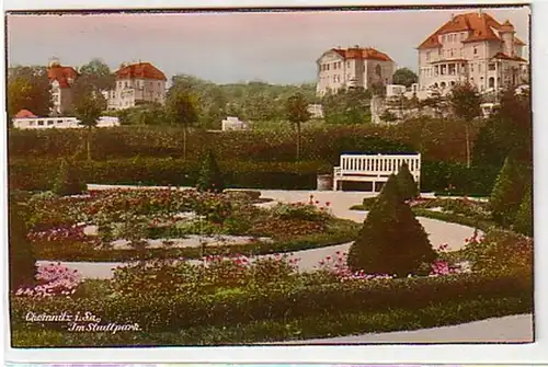 04308 Ak Chemnitz à Sa. dans le parc de la ville 1924