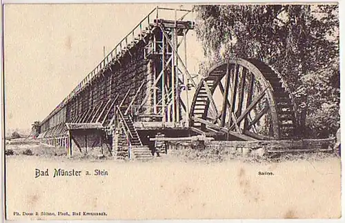 04298 Ak Bad Münster a. Stein Saline um 1910