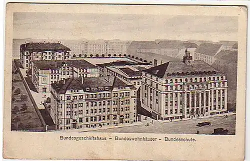 04289 Ak Bundesförderhaus etc. Leipzig vers 1920