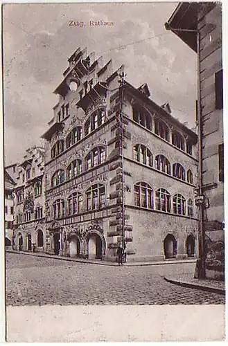 04282 Ak Suisse train hôtel de ville 1906
