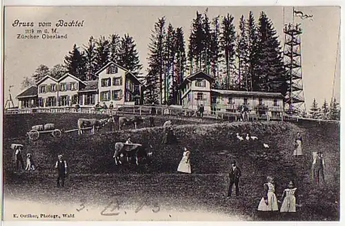 04278 Ak Suisse Salutation du Bachtel Zürcher Oberland 1905