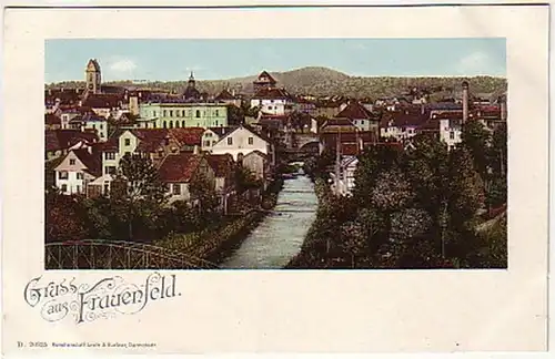 04267 Ak Schweiz Gruss aus Frauenfeld um 1900