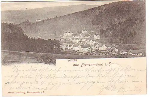04265 Ak Gruss aus Bienenmühle in Sachsen 1901