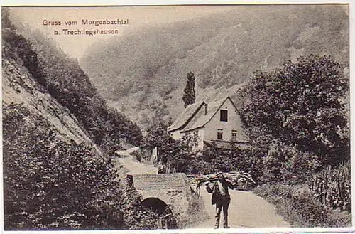 04245 Ak Gruß vom Morgenbachtal b. Trechtingshausen
