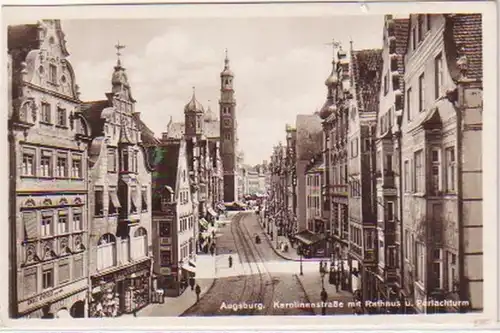 04232 Ak Augsburg Karolinenstrasse um 1940