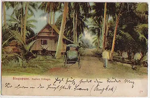 04230 Ak Singapore Village Native vers 1910