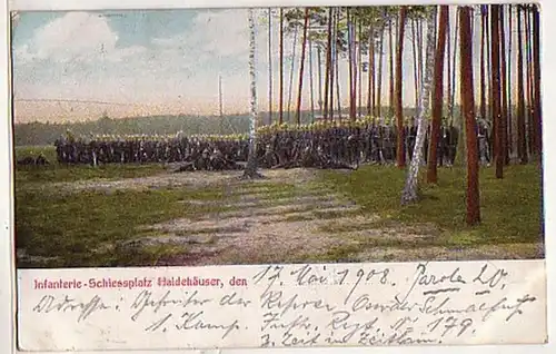 04226 Ak Infanterie Place de tir Haiderhausen 1908