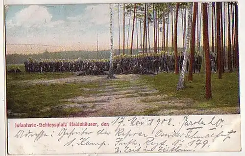 04226 Ak Infanterie Schiessplatz Haidehäuser 1908