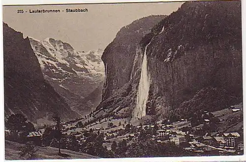 04193 Ak Schweiz Lauterbrunnen Staubach um 1910