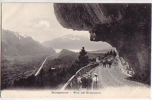 04192 Ak Suisse Brünigstrasse am Brienzer See vers 1910