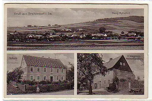 04188 Ak Gruß aus Breitendorf in Sa. Schule usw. 1936
