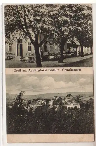 04186 Ak Gruß aus Ausflugslokal Fridolin Grenzhammer um 1930