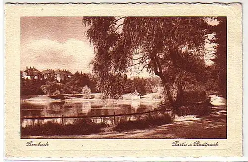 04172 Ak Limbach Sachsen Partie dans le parc municipal vers 1930