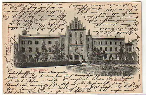 04163 Ak Halberstadt Lehrerseminar 1900