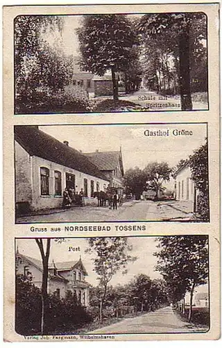 04154 Ak Gruss de la mer du Nord Bad Tossens Hostel 1911