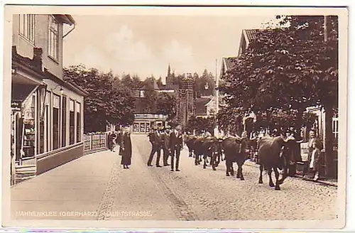 04150 Ak Hahnenklee Oberharz Hauptstrasse 1931