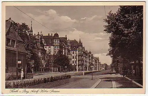 04147 Ak Fürth in Bayern Strassenmotiv 1942