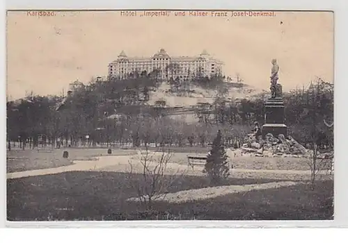 04131 Ak Karlsbad Hotel "Imperial" 1920