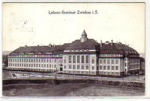 04119 Ak Lehrer Seminar Zwickau in Sachsen 1914