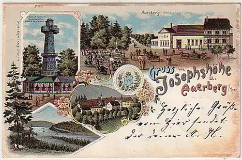 04118 Ak salutation de Josephshöhe et Auerberg 1900