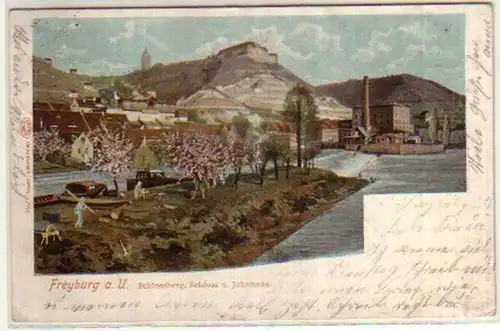 04112 Ak Freyburg a.U. Schlossberg et Jahnhaus 1902
