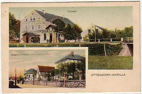 04107 Ak Ottendorf Gare d'Okrilla etc. 1907