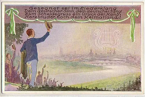 04066 Ak 1. sächsisches Sängerbundesfest Dresden 1925