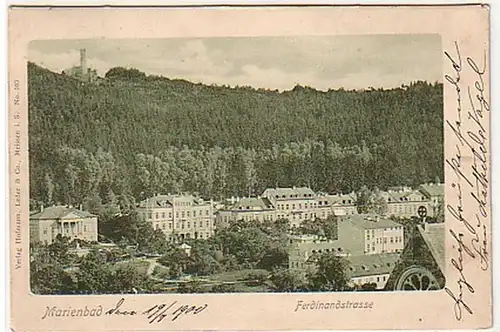 04065 Ak Marienbad Ferdinandstrasse 1900