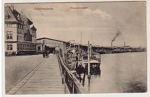 04062 Ak Geestemünde Fischereihafen 1911
