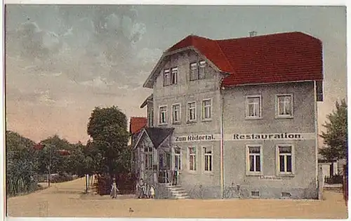 04057 Ak Restauration "Zum Rödertal" Cunnersdorf um1920
