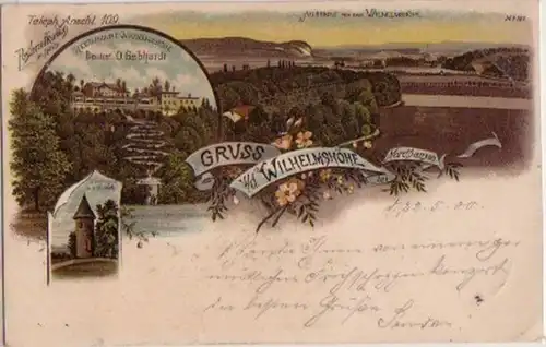 04026 Ak Lithographie Gruß aus Nordhausen 1900